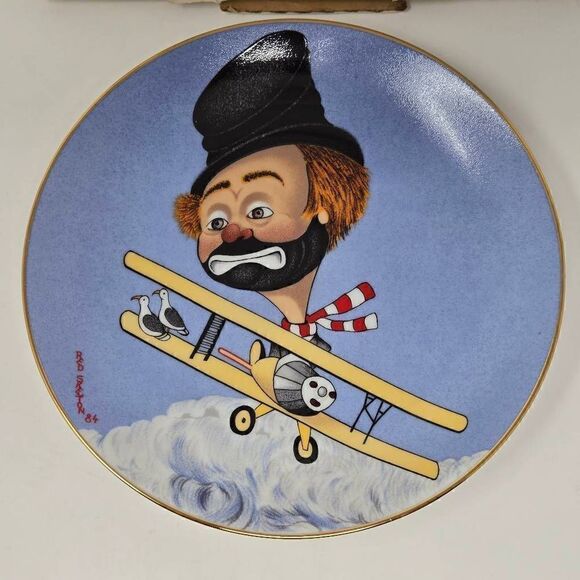 RED SKELTON COLLECTION COLLECTOR PLATE GERTRUDE HEATHCLIFFE 3032/10000 IN BOX - Picture 2 of 4